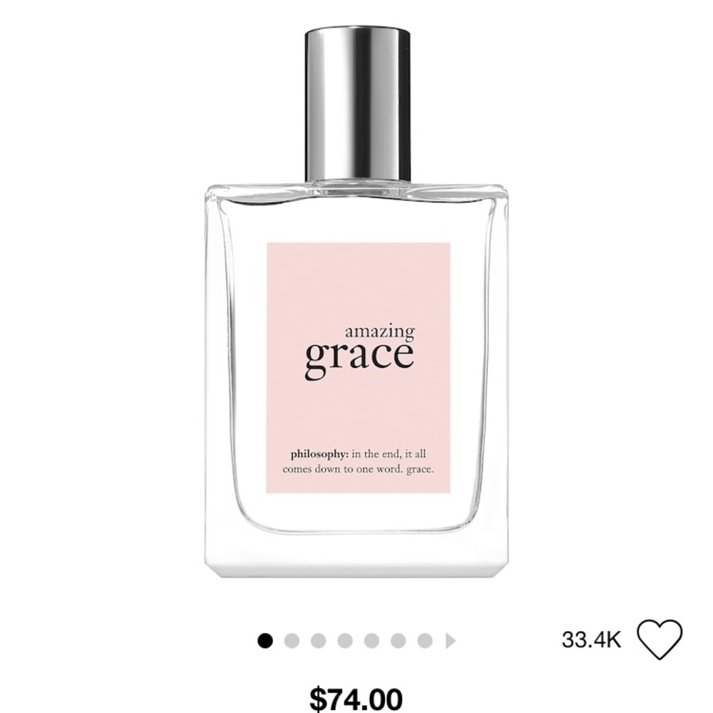 Amazing grace 120 ML purfume bottle